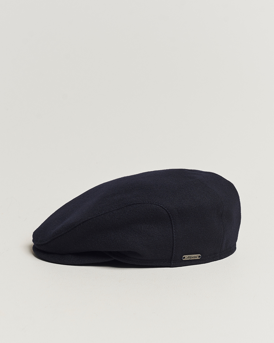 Men | Hats & Caps | Wigéns | Ivy Slim Donegal Wool Navy