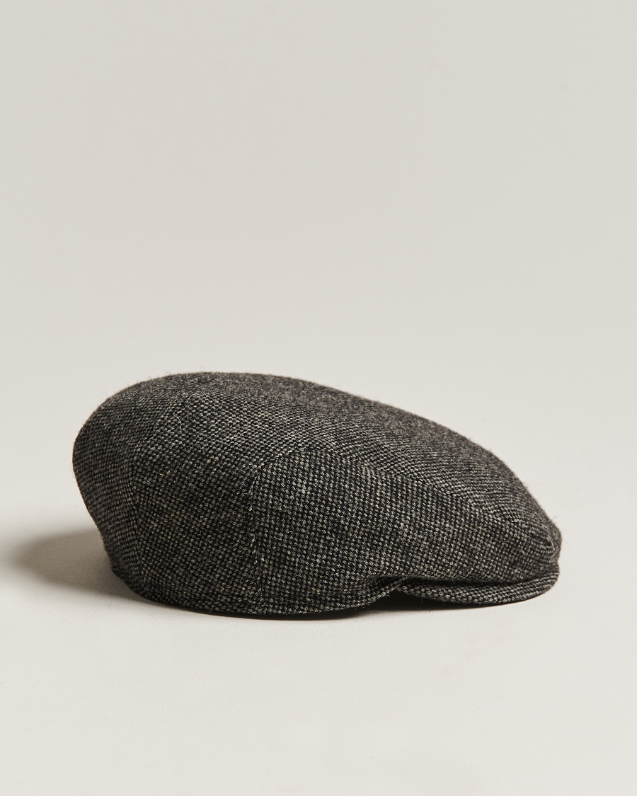 Men | Hats & Caps | Wigéns | Ivy Slim Donegal Wool Dark Grey
