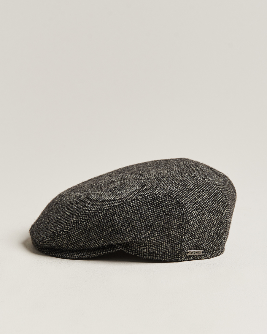 Men | Hats & Caps | Wigéns | Ivy Slim Donegal Wool Dark Grey