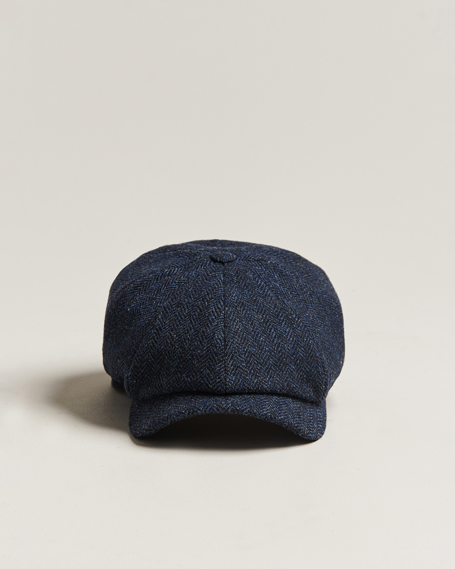 Men | Hats & Caps | Wigéns | Newsboy Classic Shetland Wool Navy