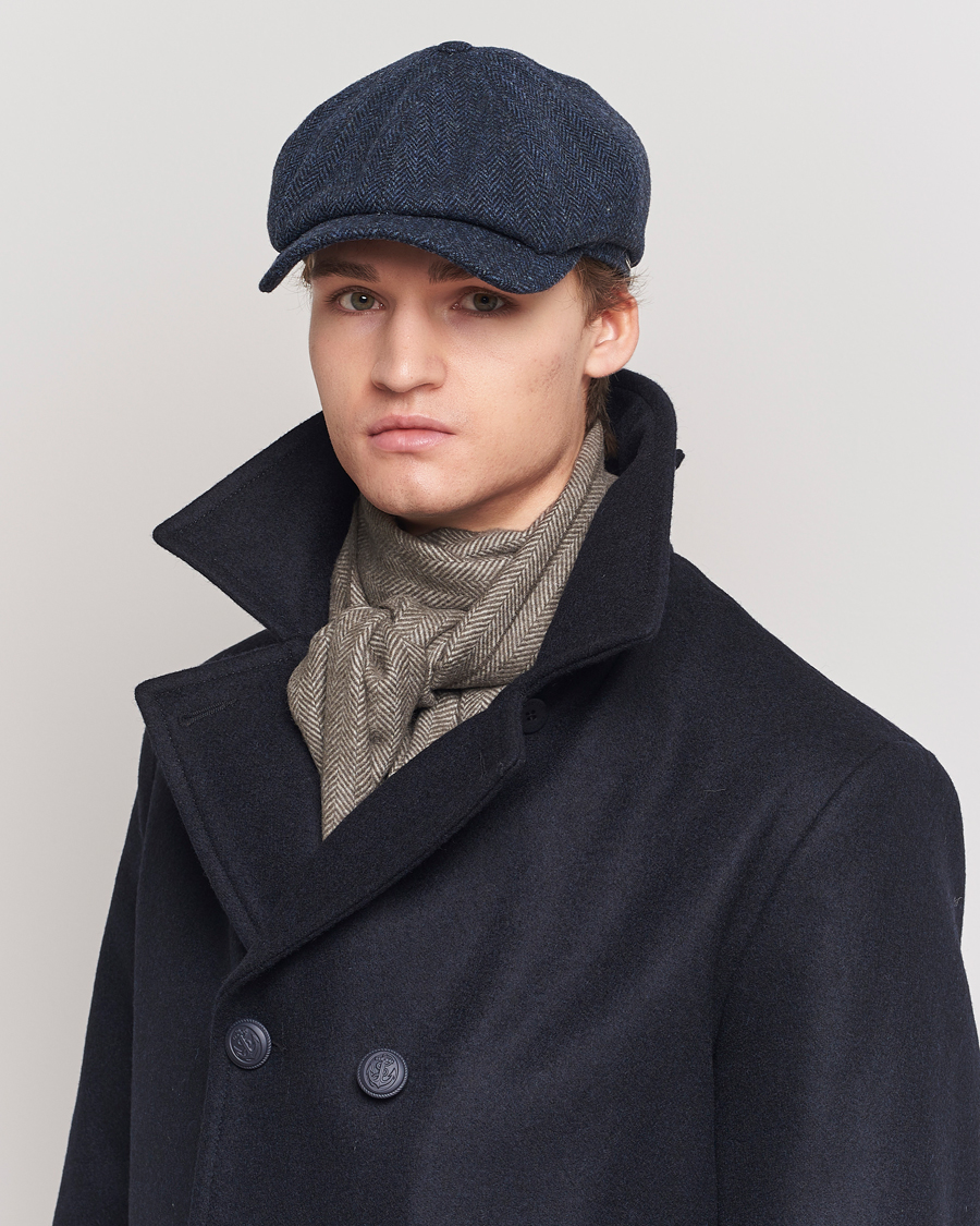 Men | Hats & Caps | Wigéns | Newsboy Classic Shetland Wool Navy