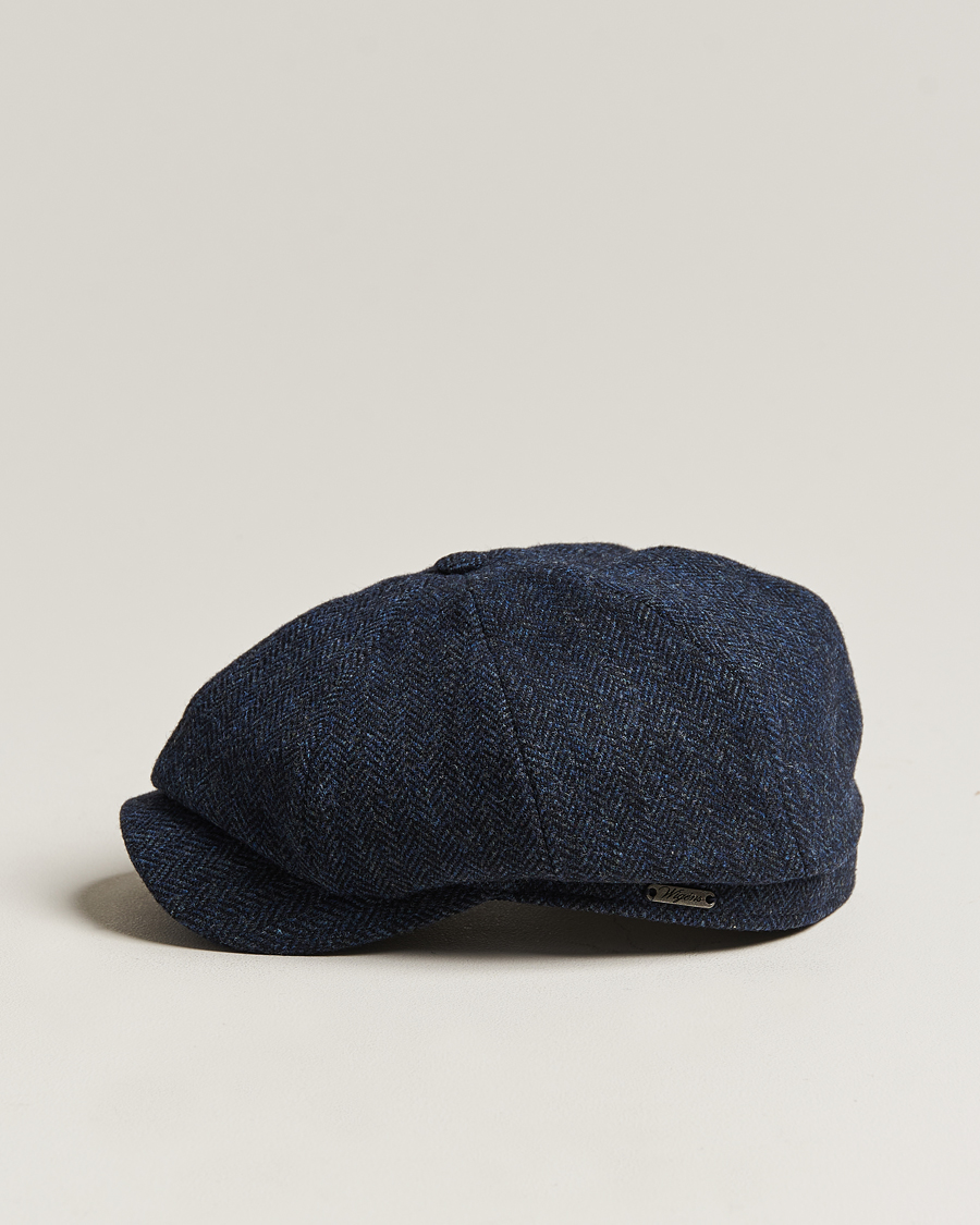 Men | Hats & Caps | Wigéns | Newsboy Classic Shetland Wool Navy