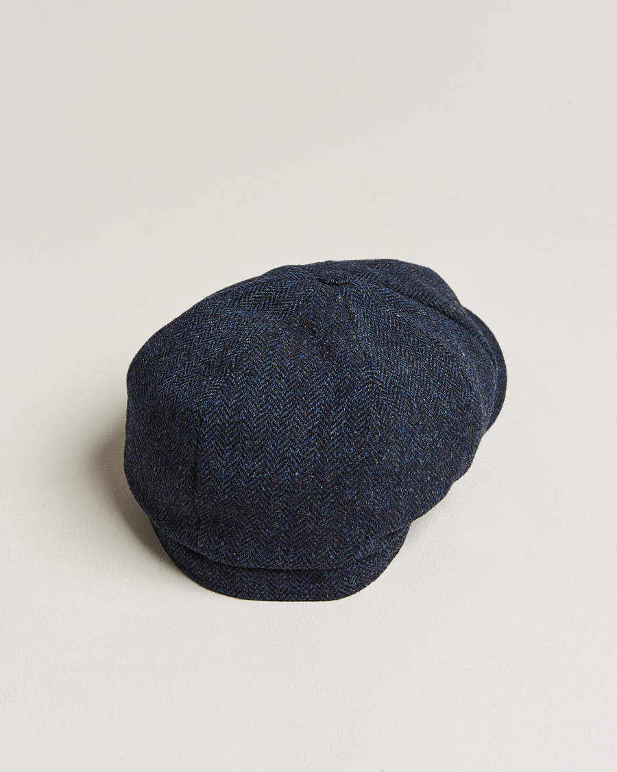 Men | Hats & Caps | Wigéns | Newsboy Classic Shetland Wool Navy