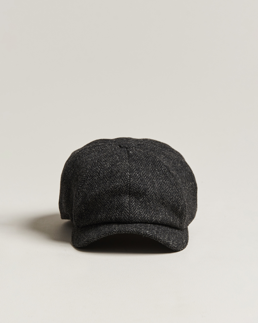 Men | Hats & Caps | Wigéns | Newsboy Classic Shetland Wool Dark Grey