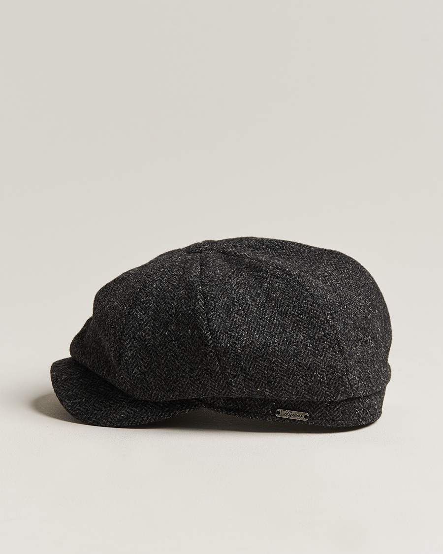 Men | Hats & Caps | Wigéns | Newsboy Classic Shetland Wool Dark Grey