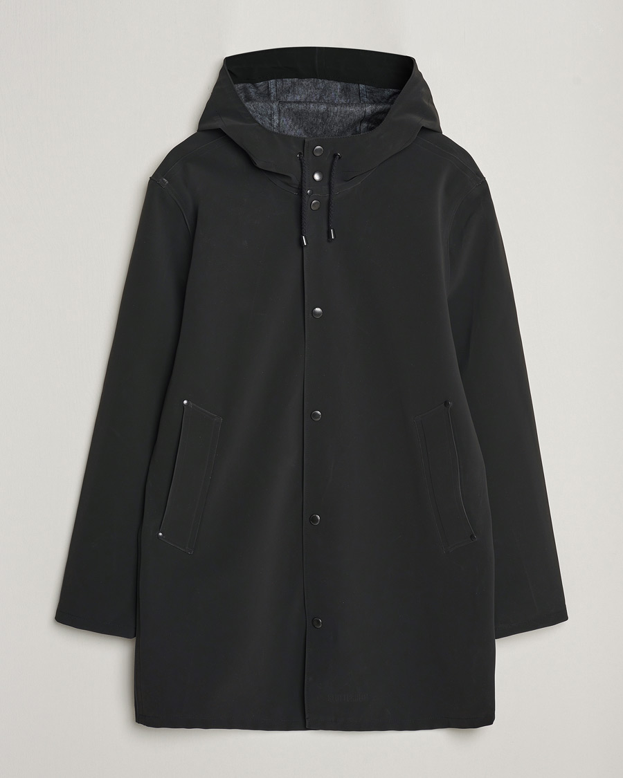Men | Coats & Jackets | Stutterheim | Stockholm Raincoat Suede Black