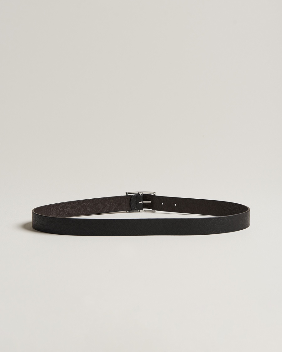 Men | Anderson's Reversible Grained Leather Belt 3 cm Black/Brown | Anderson's | Reversible Grained Leather Belt 3 cm Black/Brown