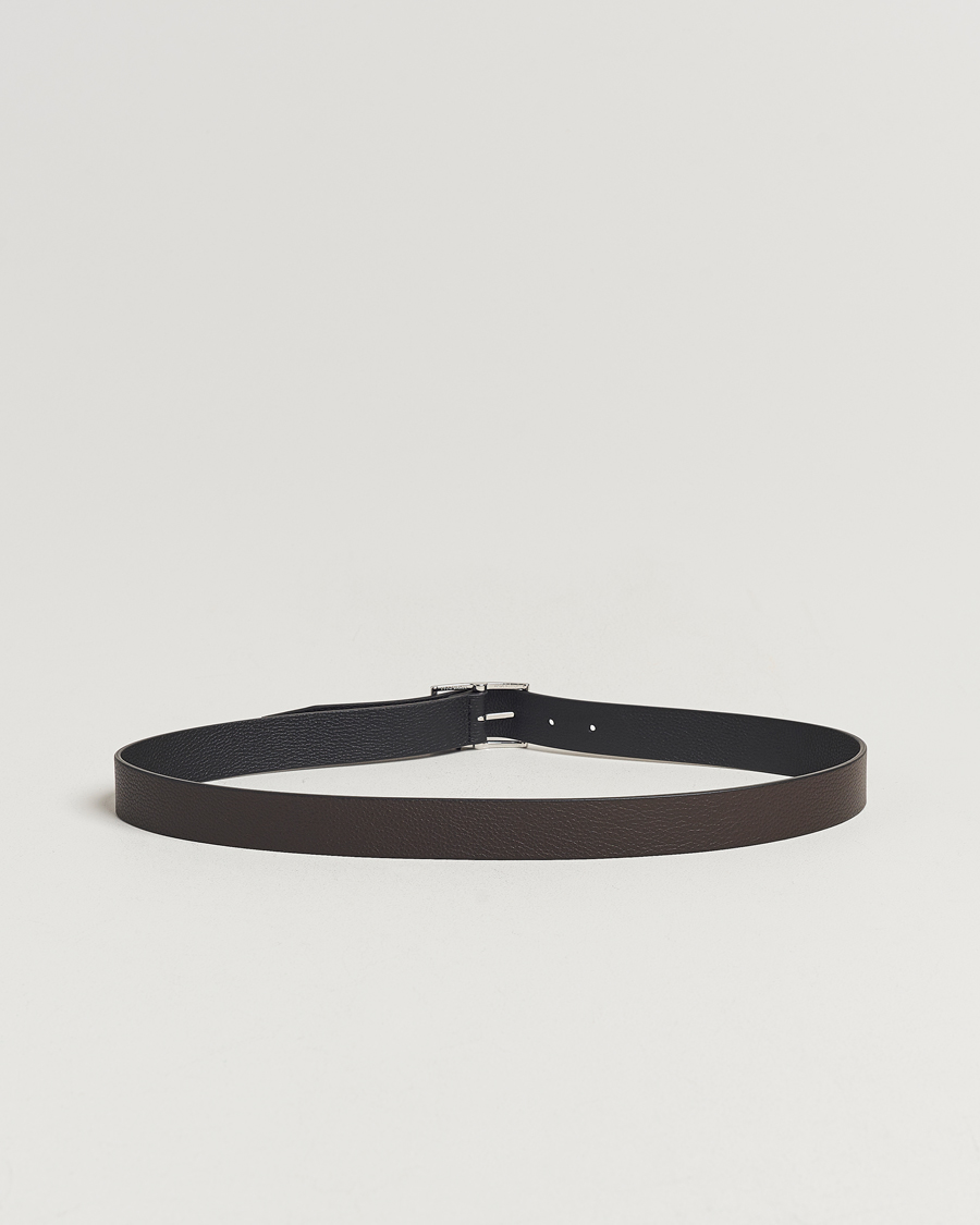 Men | Anderson's Reversible Grained Leather Belt 3 cm Black/Brown | Anderson's | Reversible Grained Leather Belt 3 cm Black/Brown