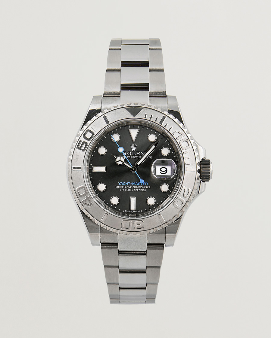 Men | Rolex Pre-Owned Yacht Master 116622 Oyster Perpetual Silver | Rolex Pre-Owned | Yacht Master 116622 Oyster Perpetual Silver