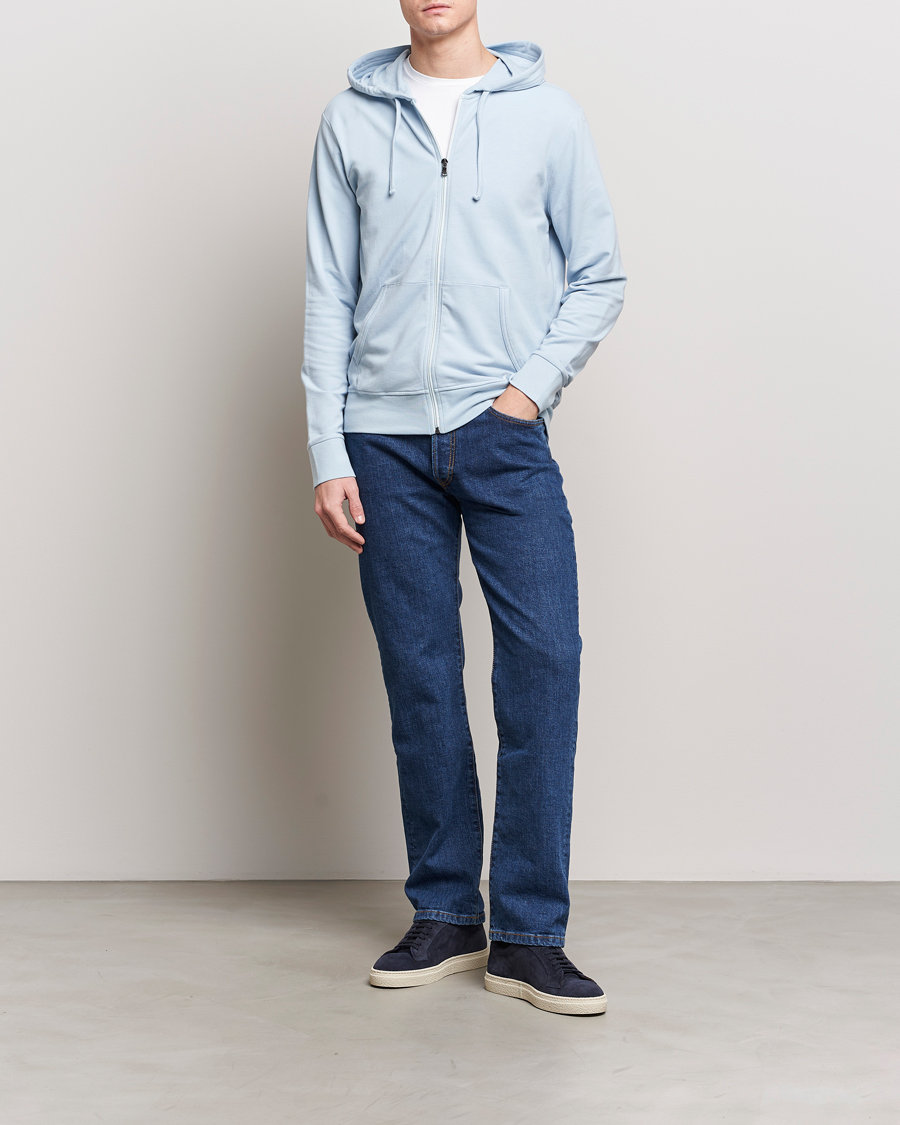 Men | Sweaters & Knitwear | Polo Ralph Lauren | Cotton Jersey Long Sleeve Hoodie Alpine Blue
