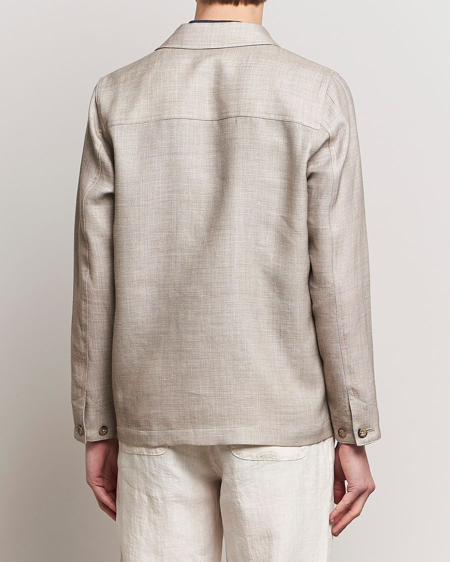 Men | Coats & Jackets | Altea | Wool/Linen Chore Jacket Light Beige