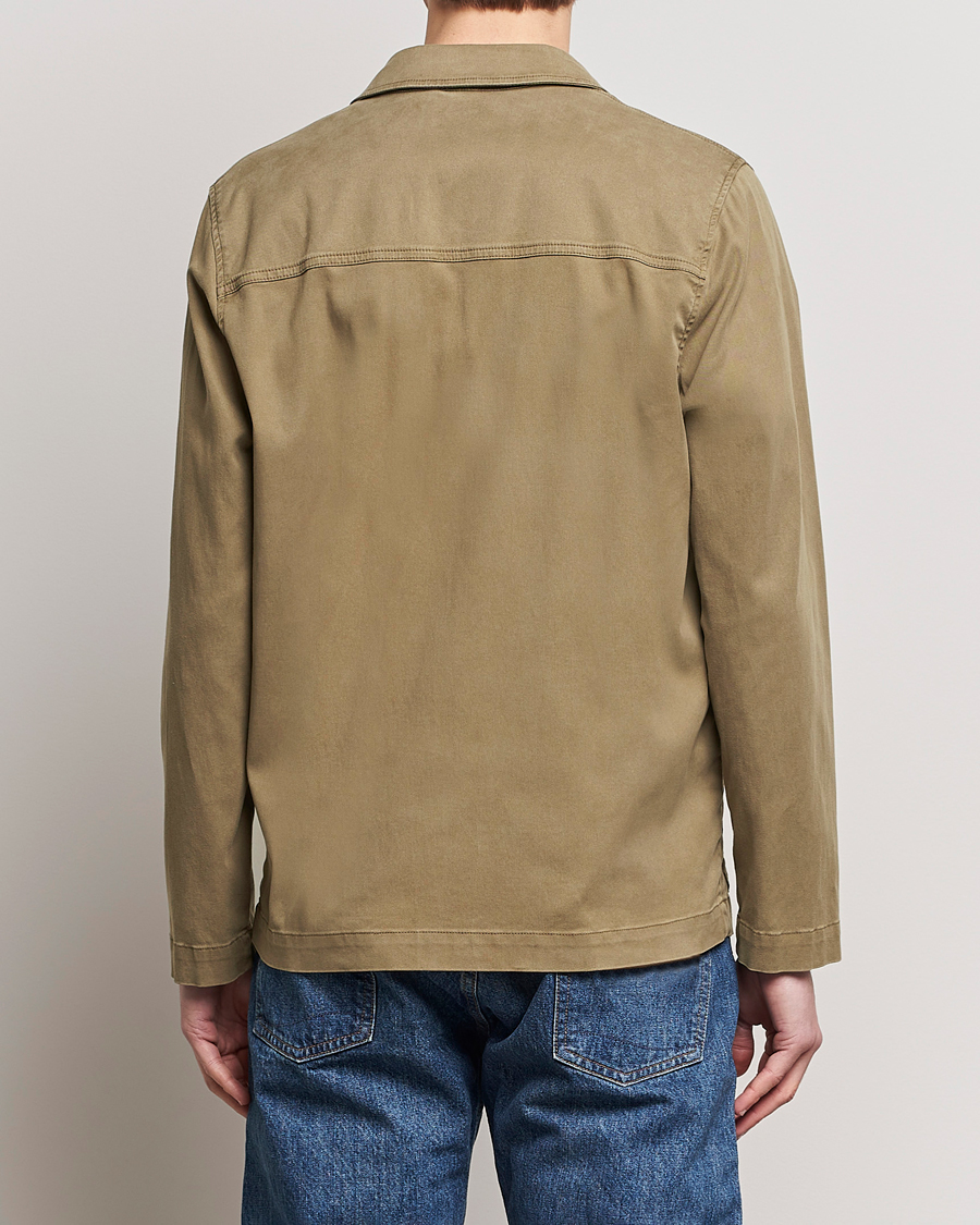 Men | Coats & Jackets | Altea | Soft Cotton Shirt Jacket Olive