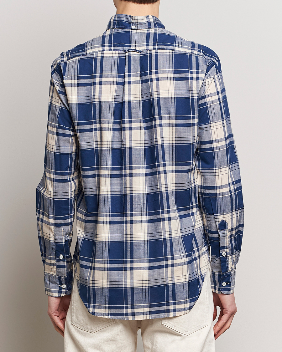 Men | Shirts | Gitman Vintage | Button Down Madras Shirt Blue Check
