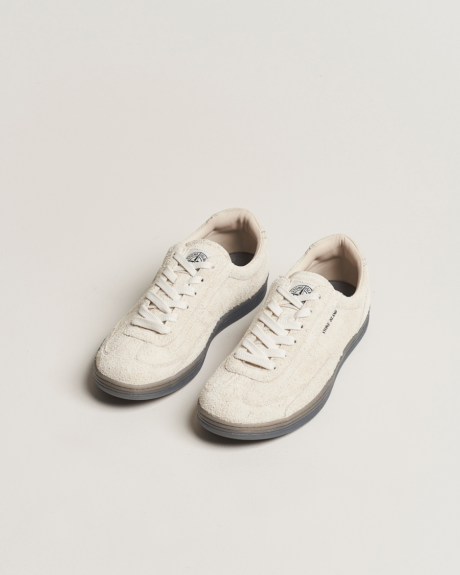 Men | Stone Island S0101 Suede Sneakers Natural Beige | Stone Island | S0101 Suede Sneakers Natural Beige