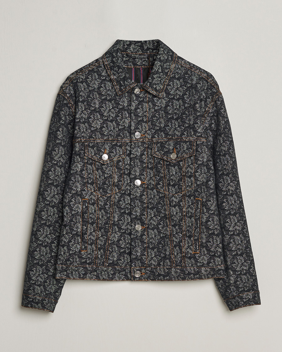 Men | Coats & Jackets | Etro | Jacquard Denim Jacket Dark Blue