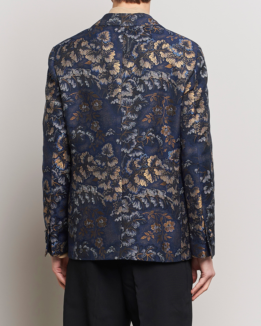 Men | Blazers | Etro | Floral Jacquard Evening Jacket Navy