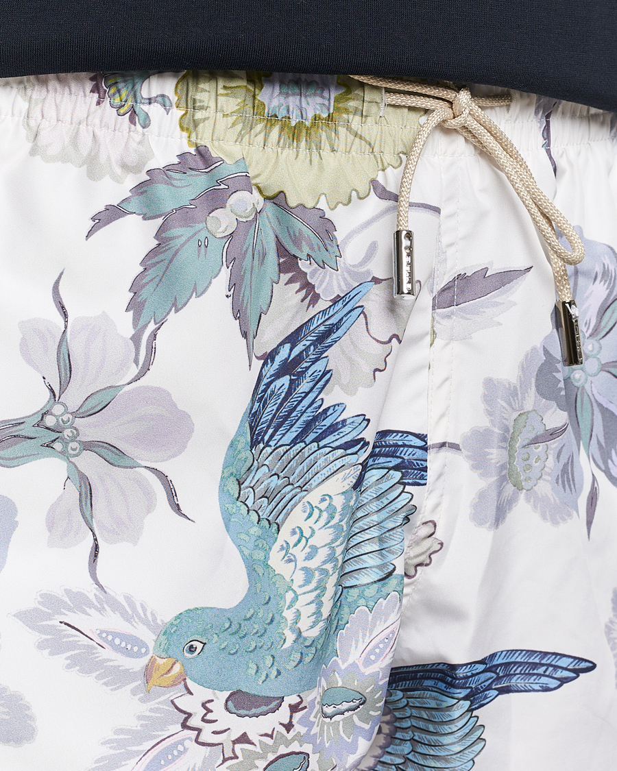 Men | Swimwear | Etro | Floral Printed Swim Shorts Light Grey