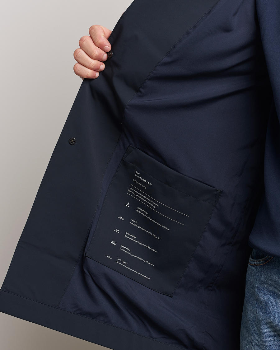Men | Coats & Jackets | NN07 | Kim Waterproof Car Coat Navy Blue