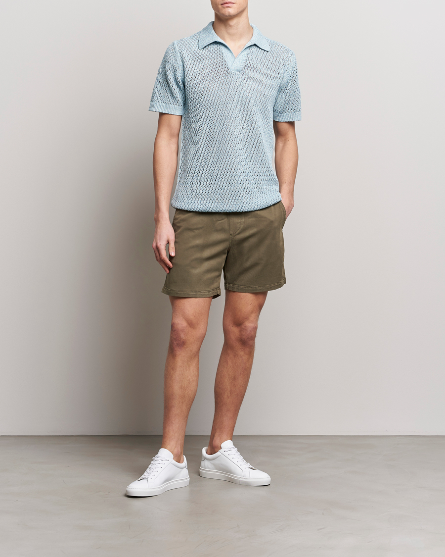Men | Shorts | NN07 | Gregor Tencel Drawstring Shorts Clay