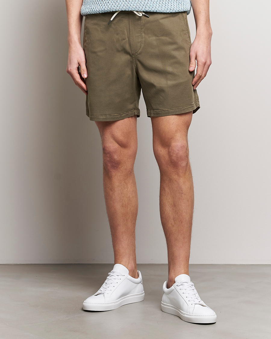 Men | Shorts | NN07 | Gregor Tencel Drawstring Shorts Clay