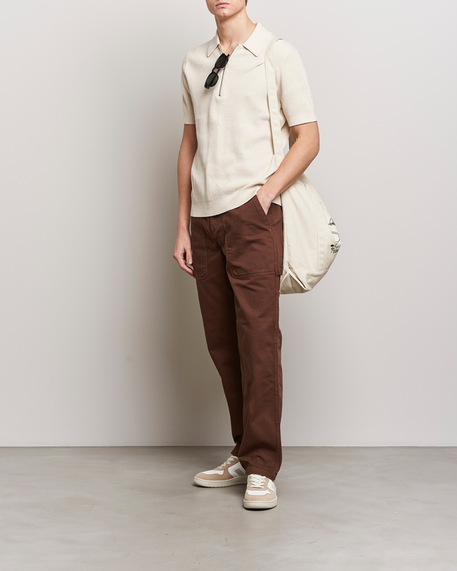 Men | Polo Shirts | NN07 | Hansie Zip Polo Ecru