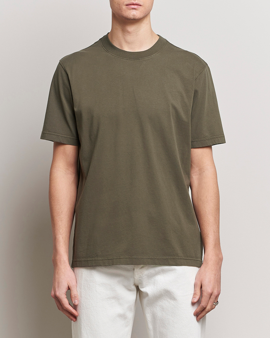Men | T-Shirts | NN07 | Adam Pima Crew Neck T-Shirt Capers Green
