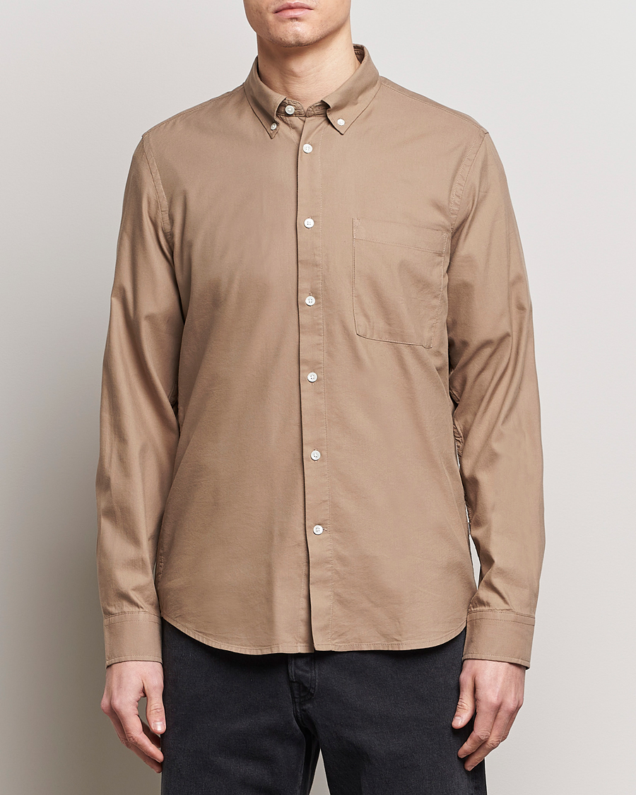 Men | Shirts | NN07 | Arne Tencel Shirt Greige