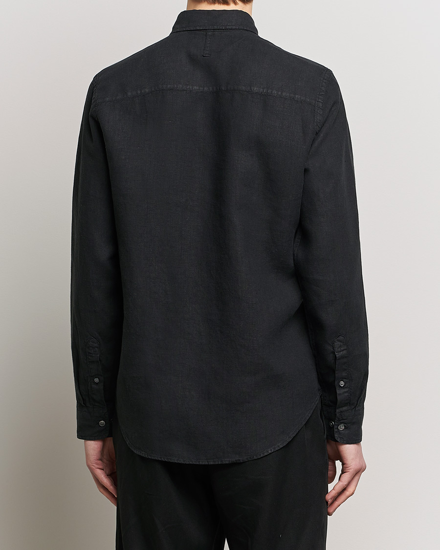 Men | Shirts | NN07 | Arne Linen Shirt Black