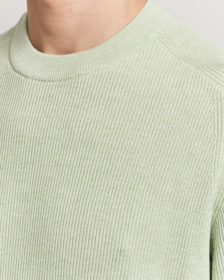 Men | Sweaters & Knitwear | NN07 | Kevin Cotton Knitted Sweater Lime Green