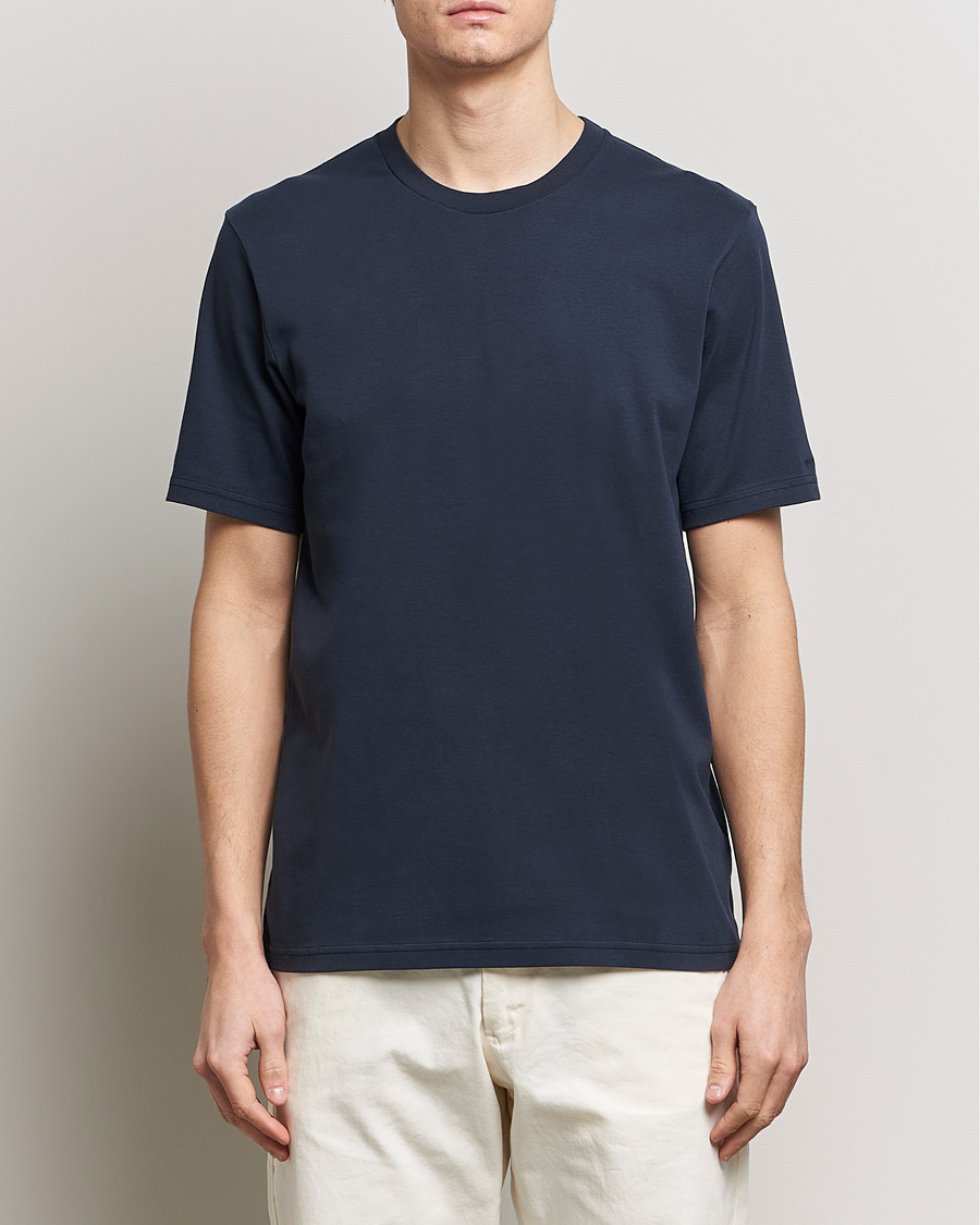 Men | T-Shirts | Orlebar Brown | Deckard Heavy T-Shirt Night Iris