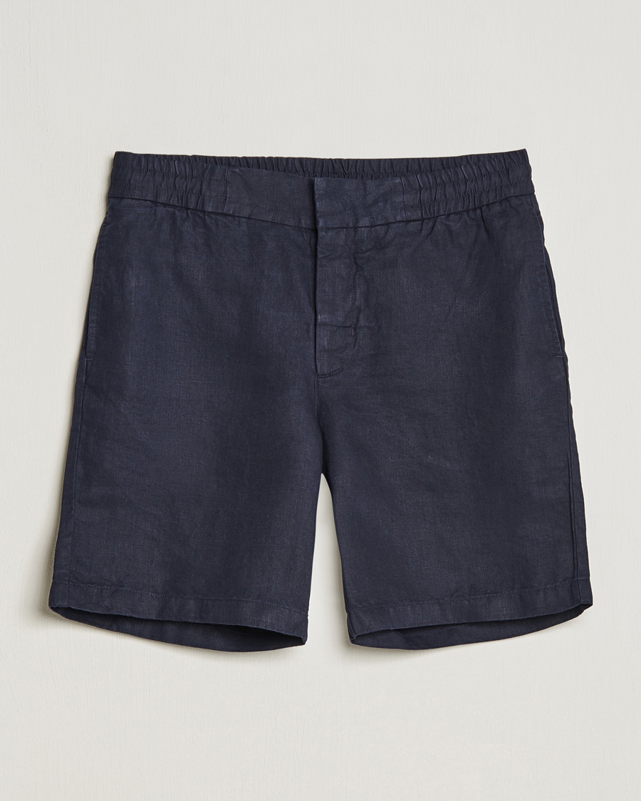 Men | Shorts | Orlebar Brown | Cornell Linen Shorts Night Iris