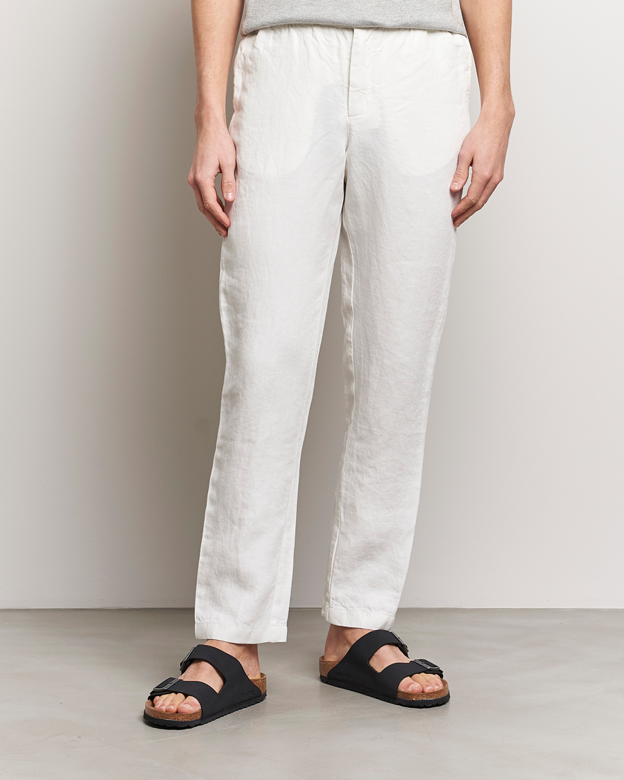 Men | Trousers | Orlebar Brown | Cornell Linen Trousers Sandbar