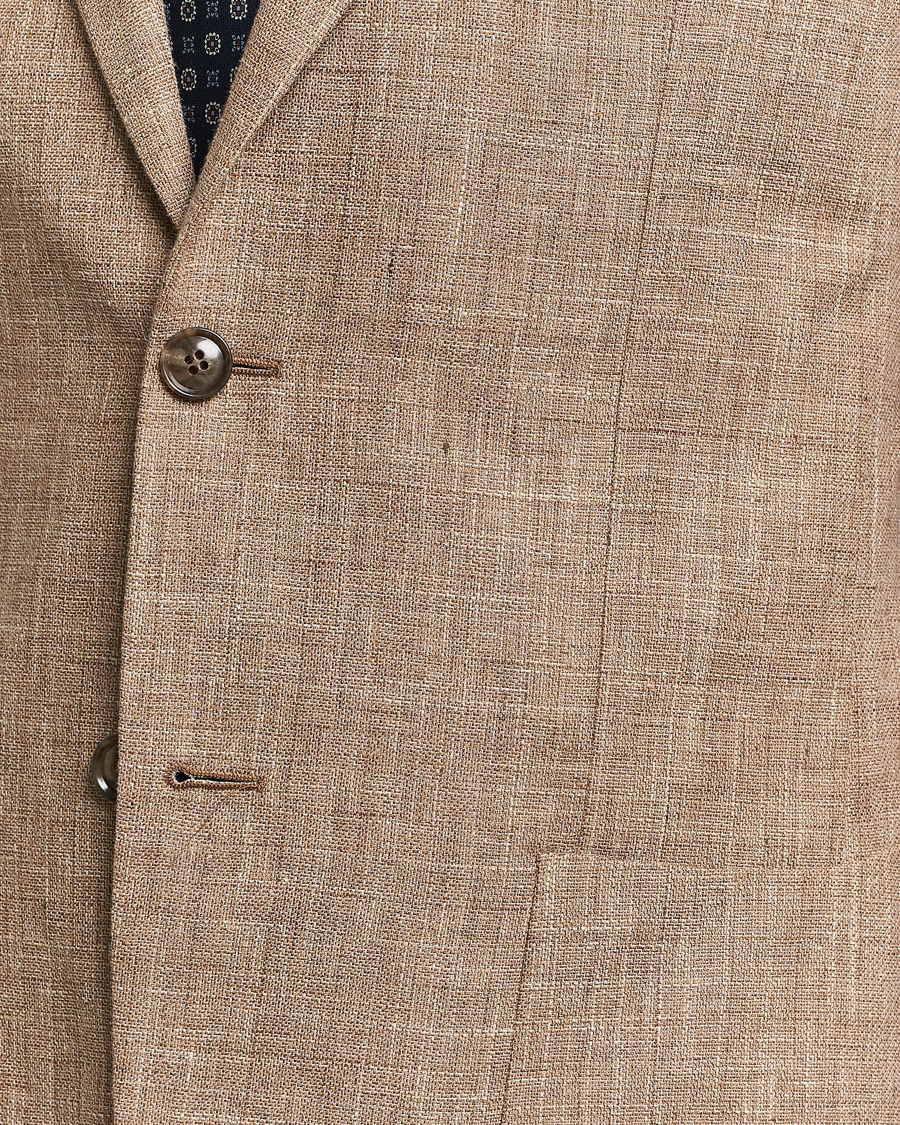 Men | Blazers | Morris Heritage | Mike Cotton/Linen Structure Blazer Light Brown