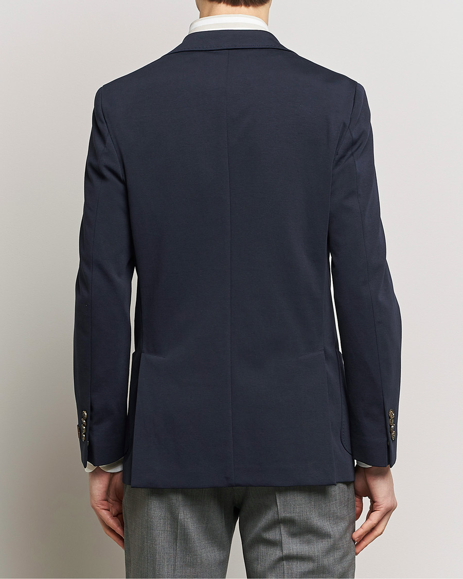 Men | Blazers | Morris Heritage | Mike Soft Cotton Jersey Blazer Navy