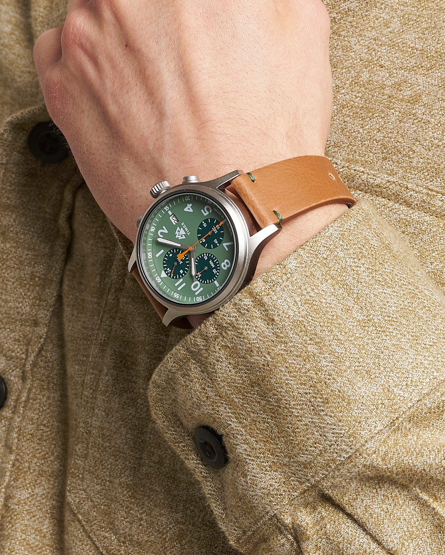 Men | Timex Expedition North Sierra Chronograph 42mm Green Dial | Timex | Expedition North Sierra Chronograph 42mm Green Dial