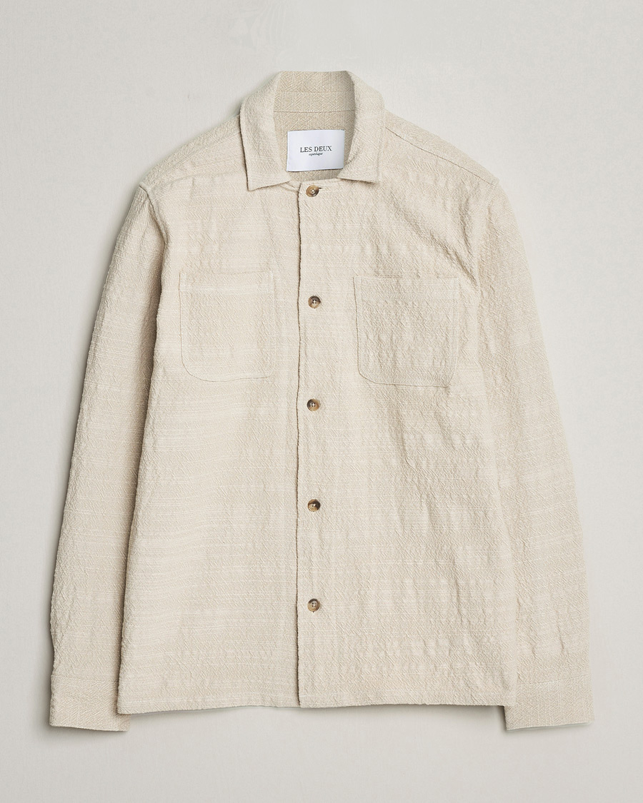 Men | Shirts | LES DEUX | Isaac Overshirt Ivory