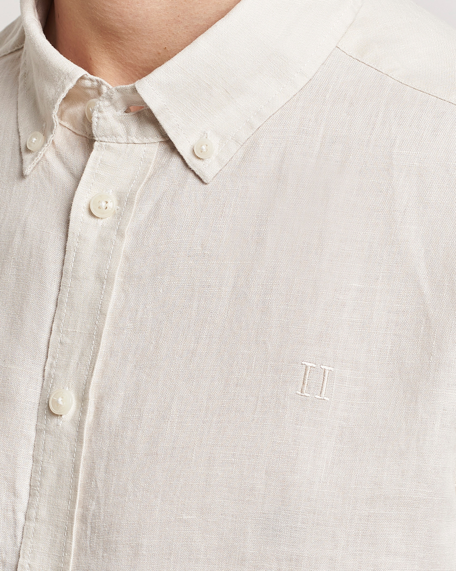 Men | Shirts | LES DEUX | Kristian Linen Button Down Shirt Ivory