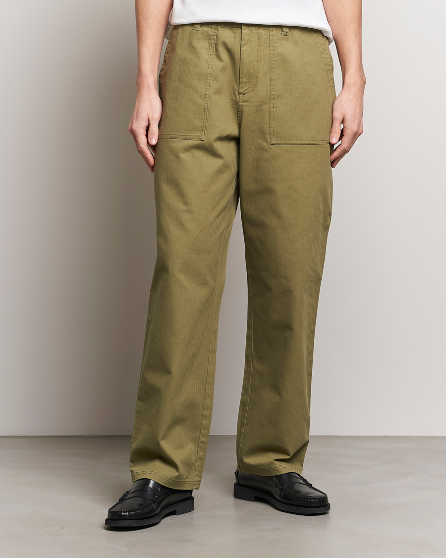 Men | Trousers | LES DEUX | Lester Fatigue Pants Surplus Green