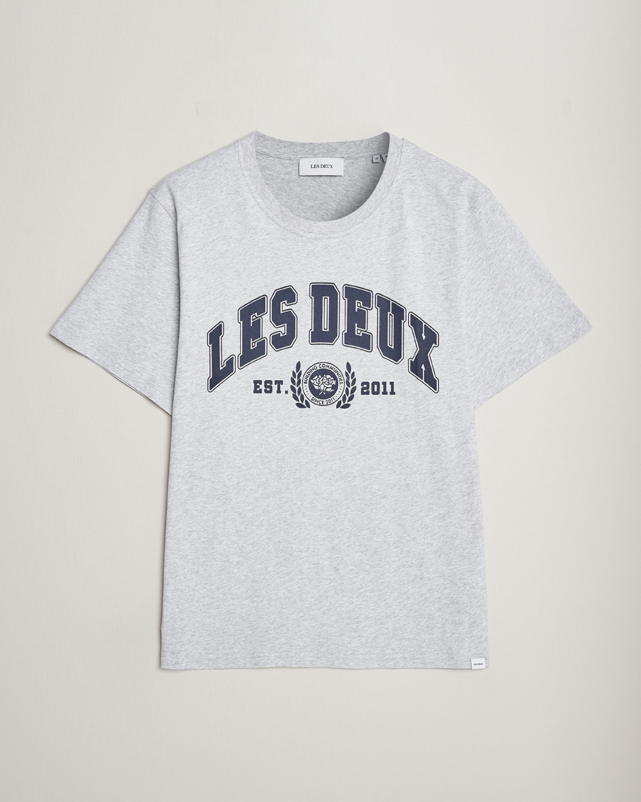 Men | T-Shirts | LES DEUX | University T-Shirt Snow Melange