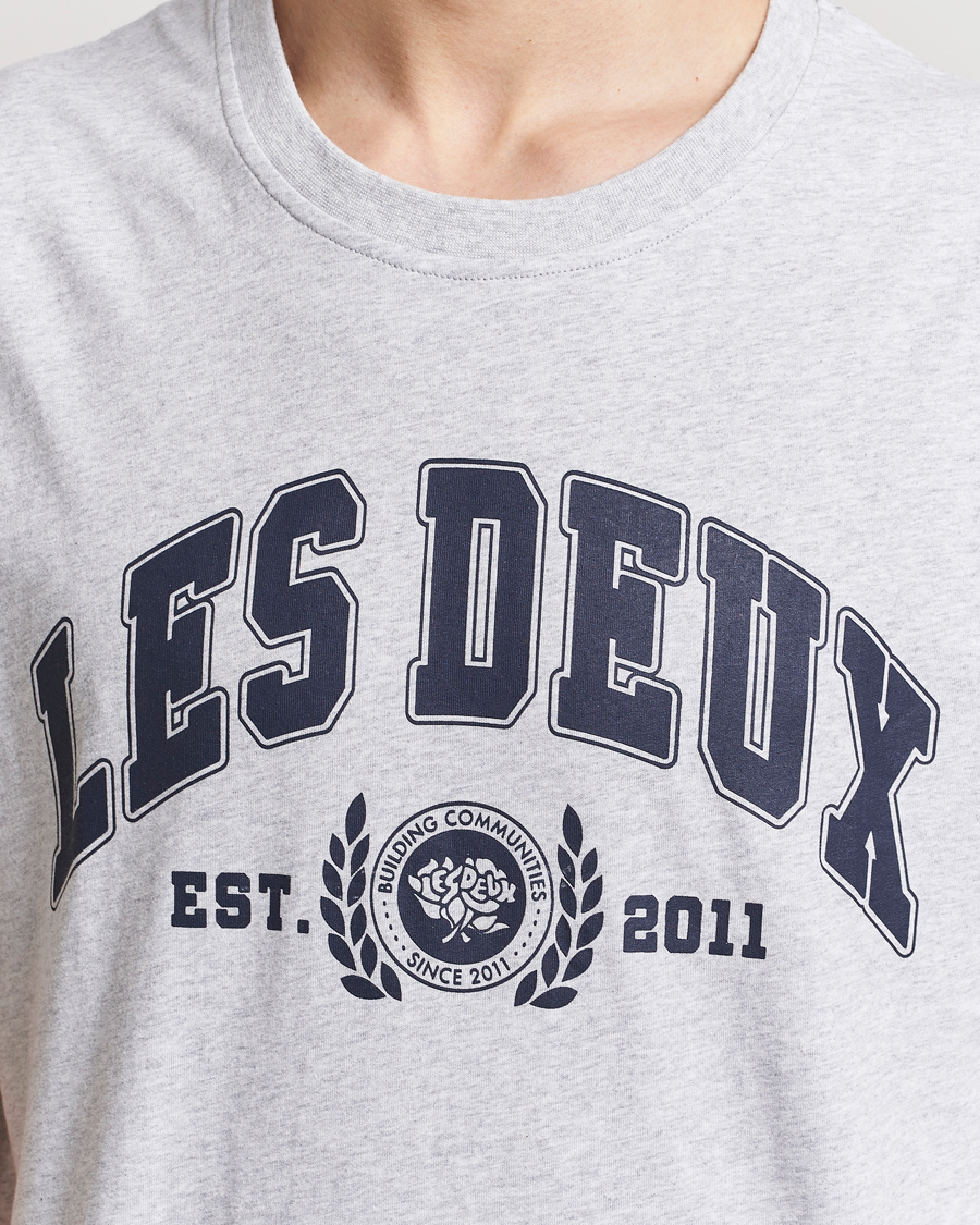 Men | T-Shirts | LES DEUX | University T-Shirt Snow Melange
