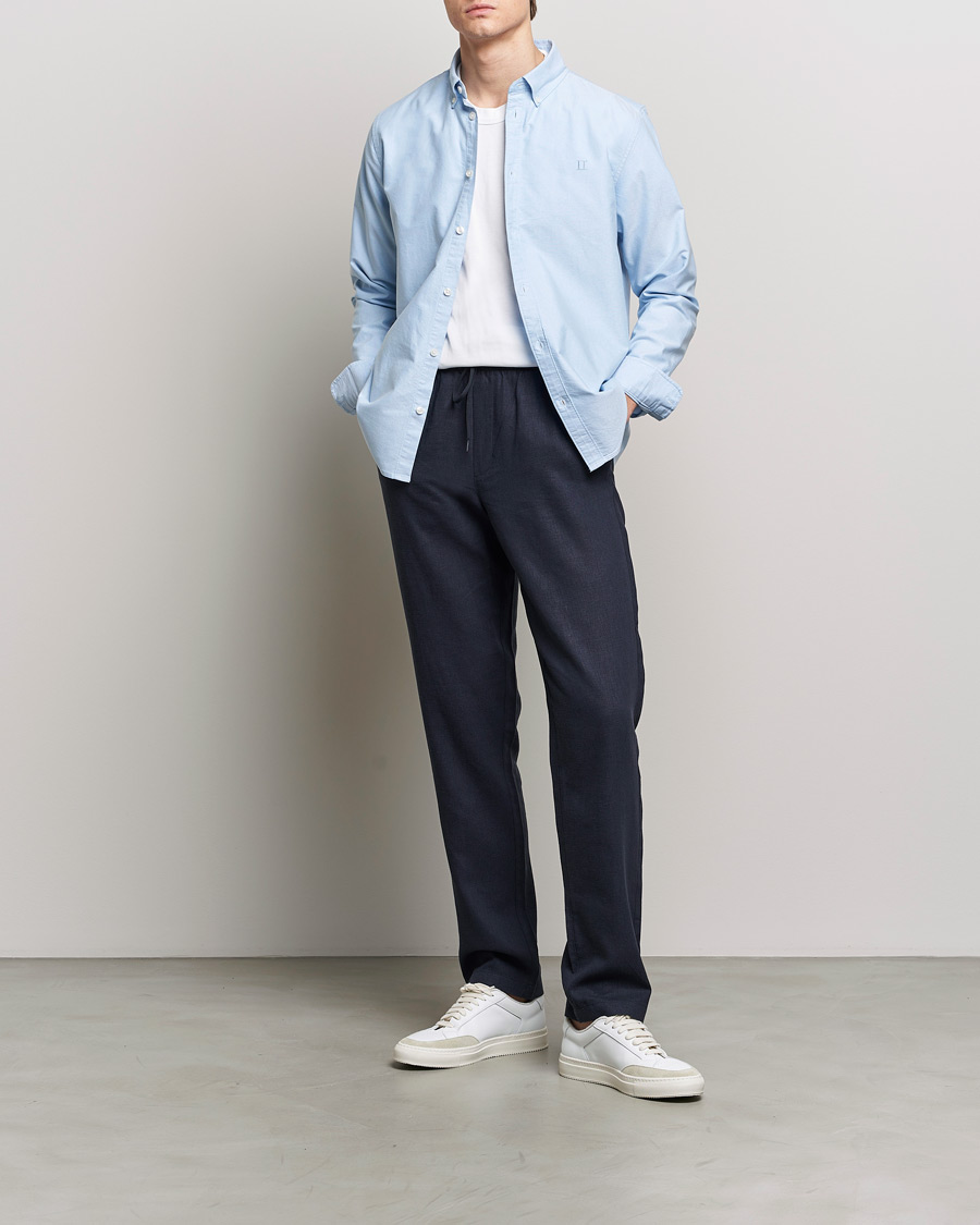 Men | Trousers | LES DEUX | Patrick Linen Pants Dark Navy