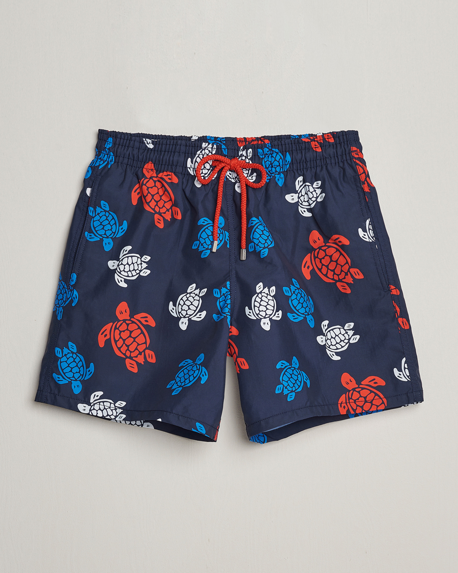 Men | Swimwear | Vilebrequin | Moorea Printed Swimshorts Bleu Marine