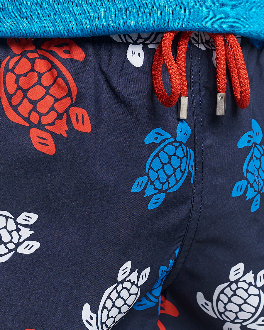 Men | Swimwear | Vilebrequin | Moorea Printed Swimshorts Bleu Marine