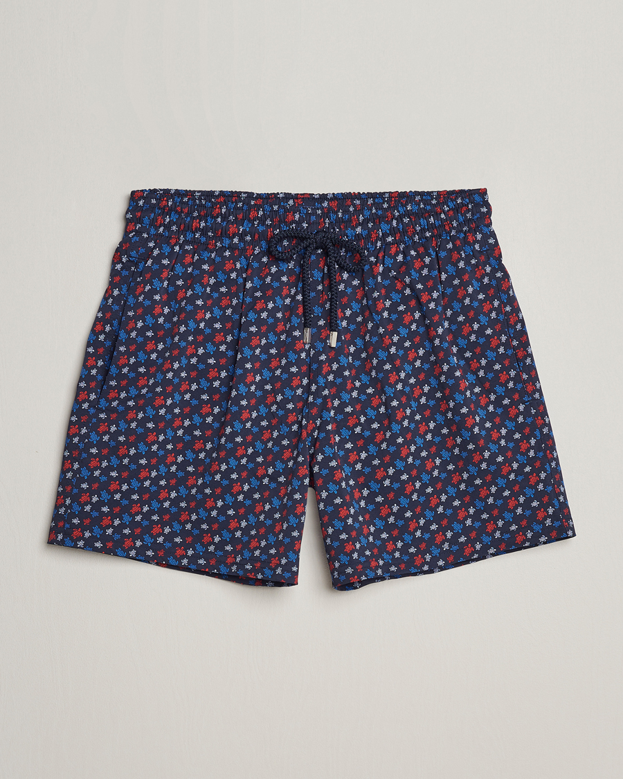 Men | Swimwear | Vilebrequin | Moorea Printed Swimshorts Bleu Marine