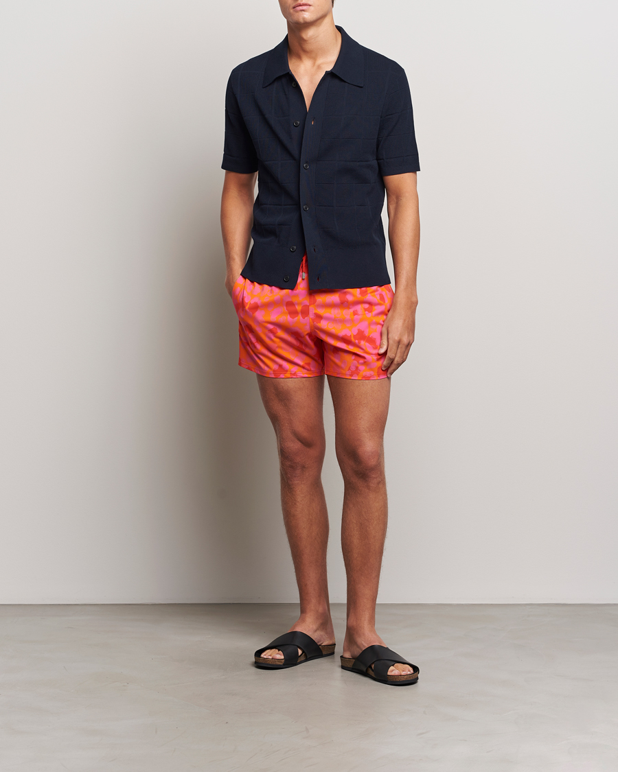 Men | Vilebrequin Moorise Printed Swimshorts Abricot | Vilebrequin | Moorise Printed Swimshorts Abricot