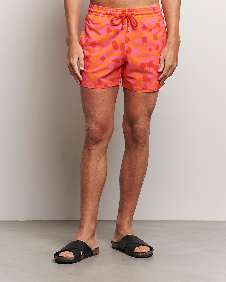Men | Vilebrequin Moorise Printed Swimshorts Abricot | Vilebrequin | Moorise Printed Swimshorts Abricot