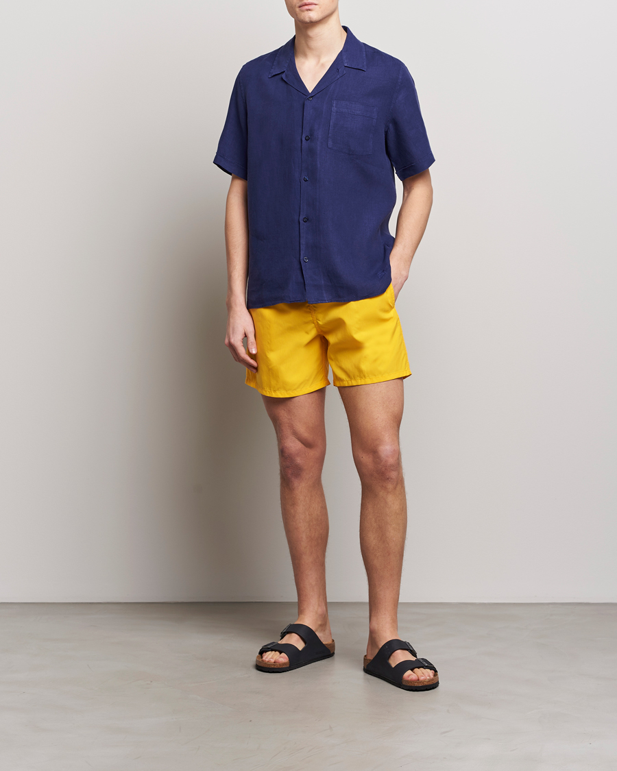 Men | Shirts | Vilebrequin | Carhli Resort Short Sleeve Shirt Minuit