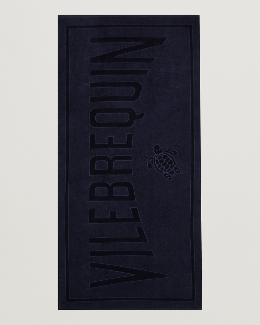 Men | Fabrics | Vilebrequin | Sand Organic Cotton Towel Bleu Marine