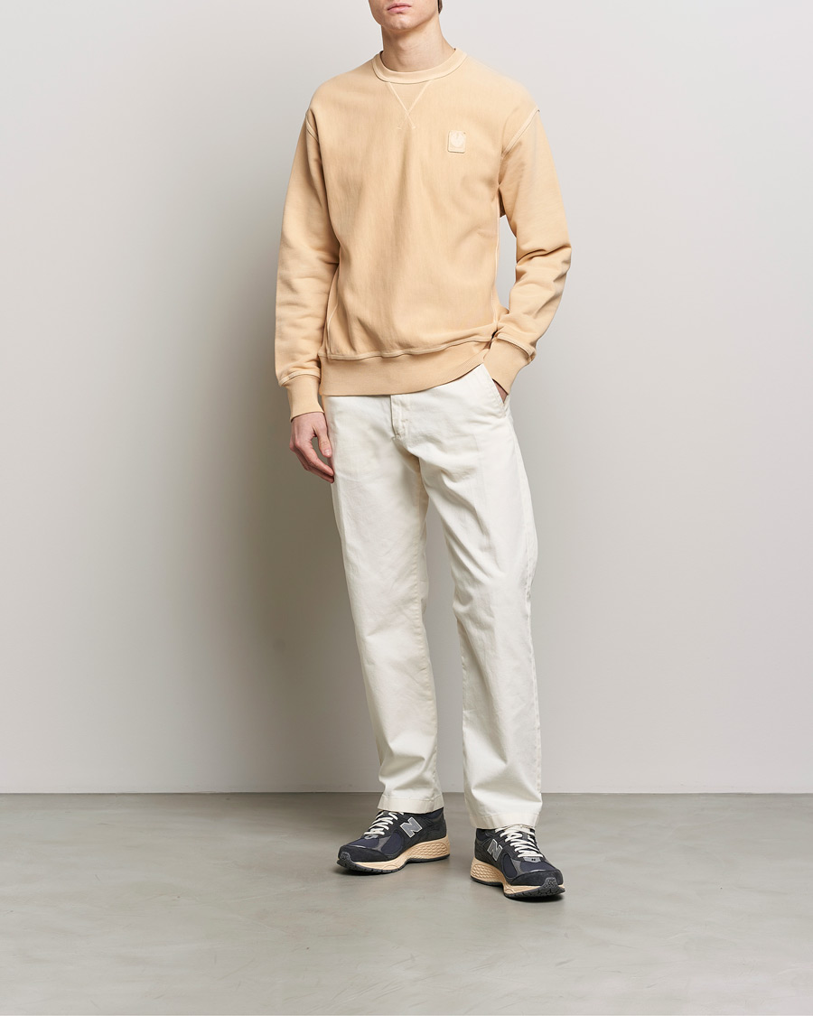 Men | Sweaters & Knitwear | Belstaff | Outliner Cotton Crew Neck Peach