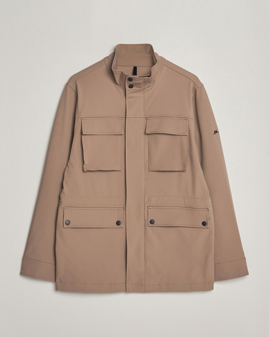 Men | Coats & Jackets | J.Lindeberg | Ripley 4-Way Stretch Field Jacket Walnut